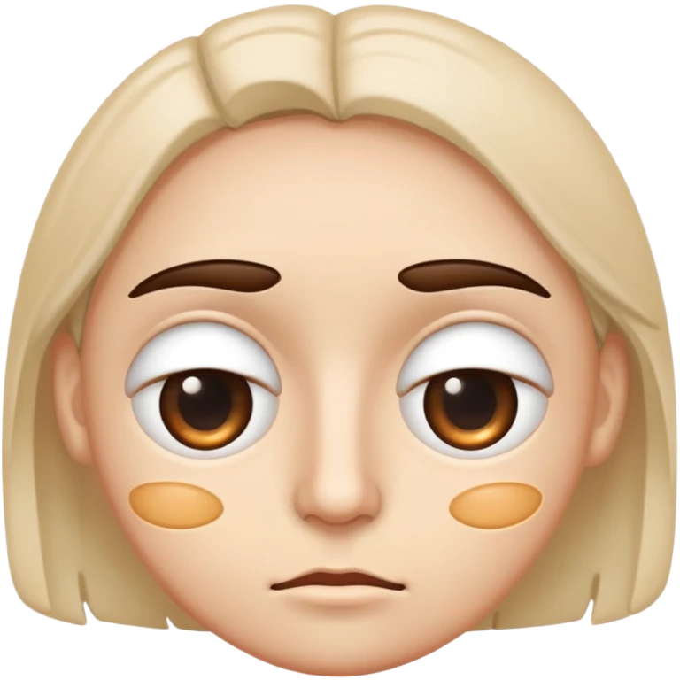 Face with eyebags emoji