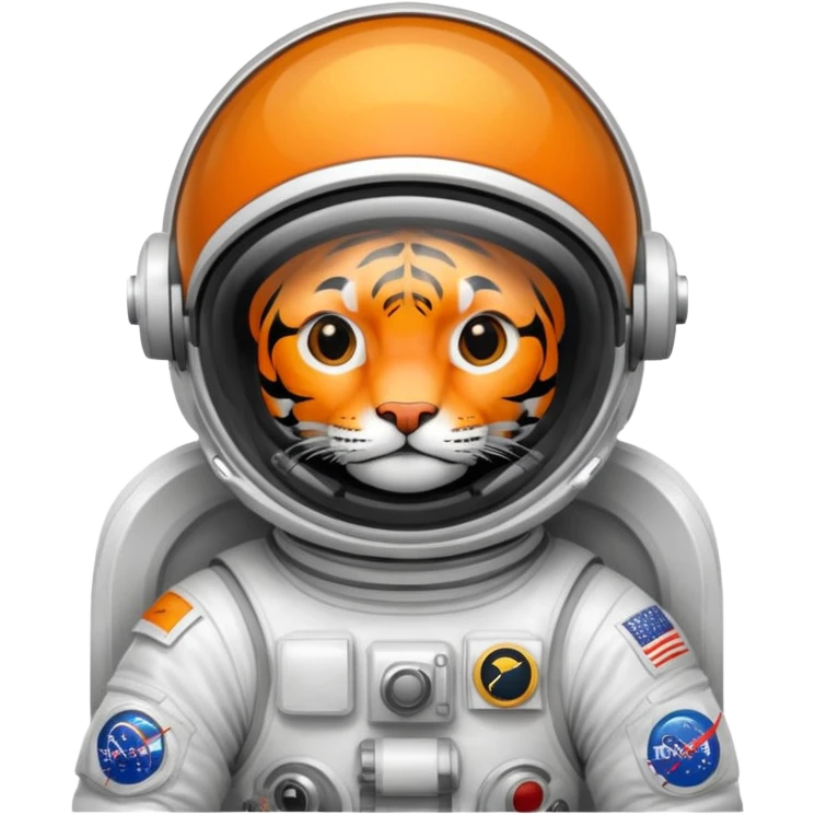 closed helmet astronaut riding tiger emoji