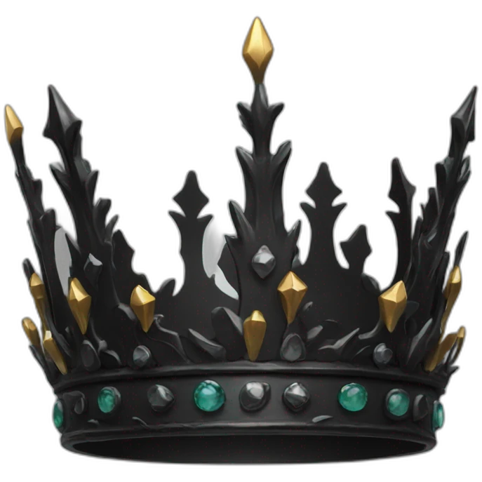 black fantasy crown emoji