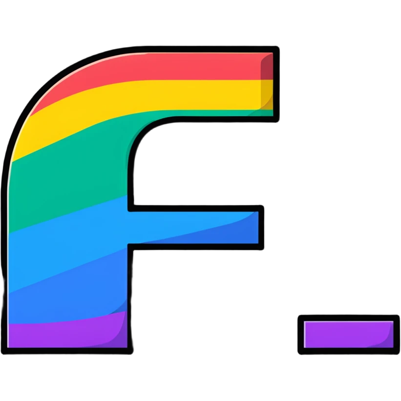 Colorful Gradient Alphabetical Letter “B” emoji
