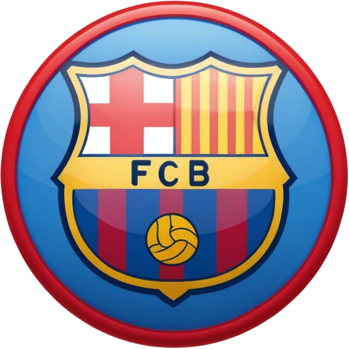 Fc Barcelona logo imoji emoji