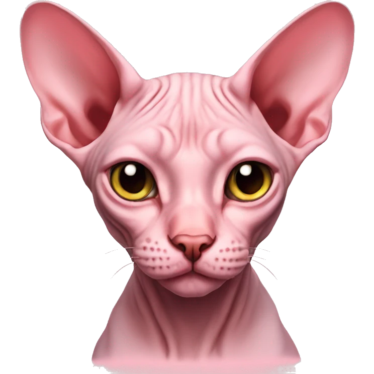 sphynx cat pink cute boy emoji