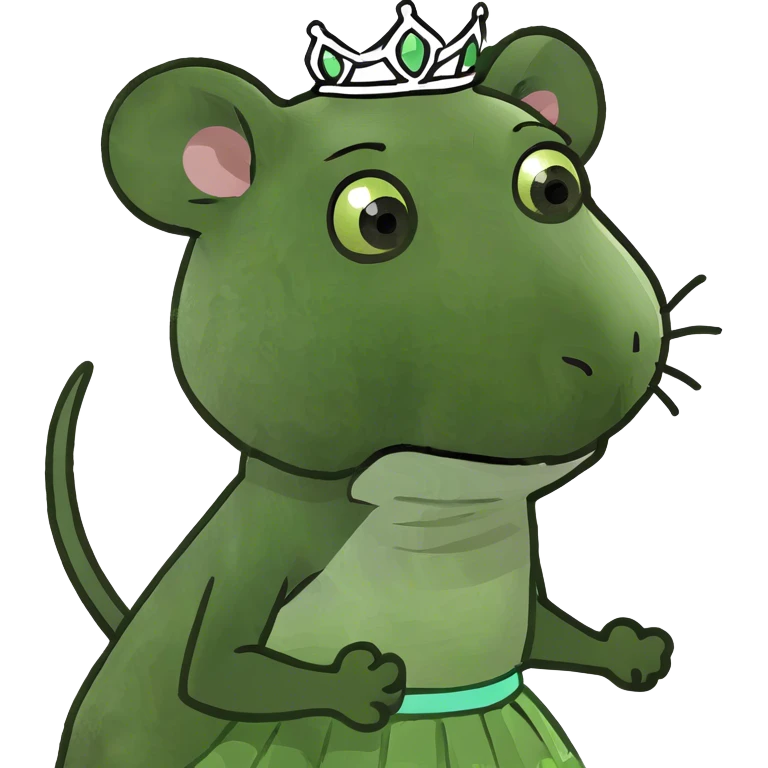 rat wearing tutu emoji