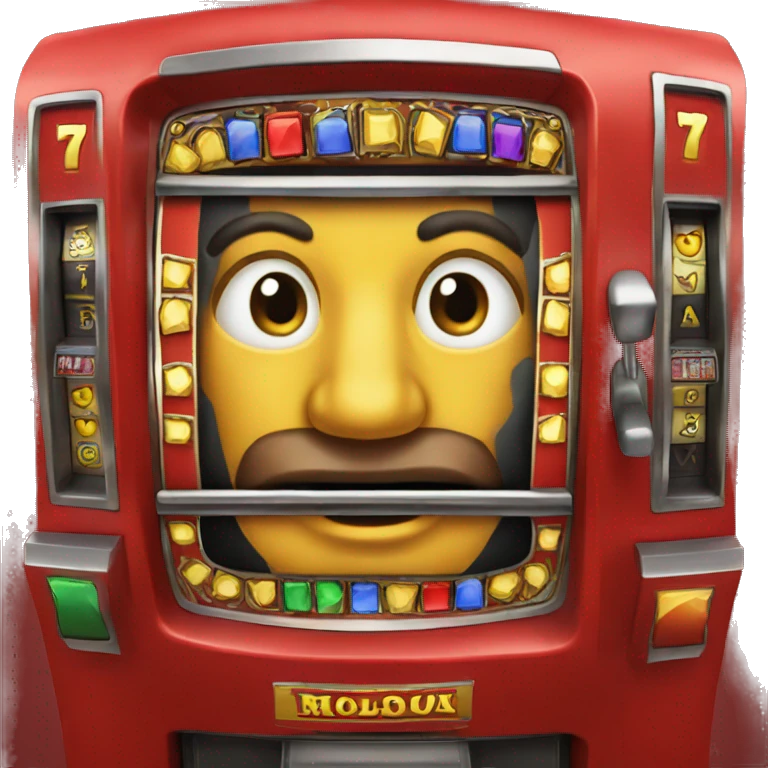 red seven from slot machine emoji