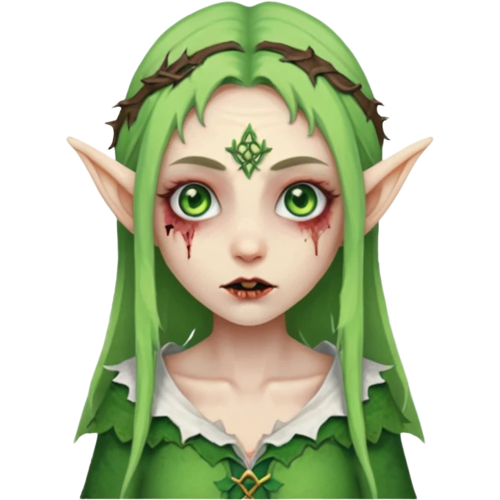 woman elves zombie  emoji