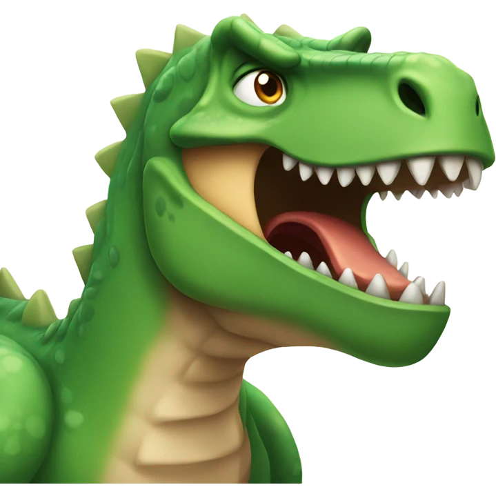 Angry dinosaur  emoji