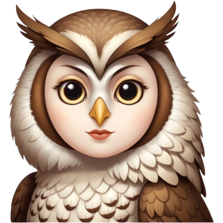 Женщина сова emoji