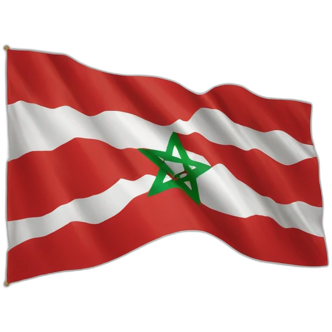 Drapeau marocain magnifique emoji
