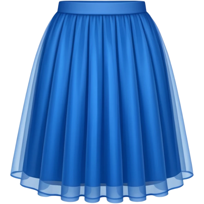 blue tulle skirt emoji