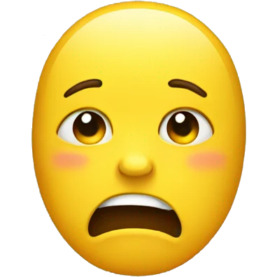 Crying yellow emoji emoji