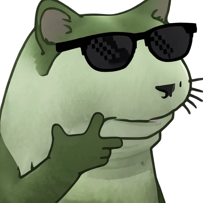 Cat with sunglasses emoji