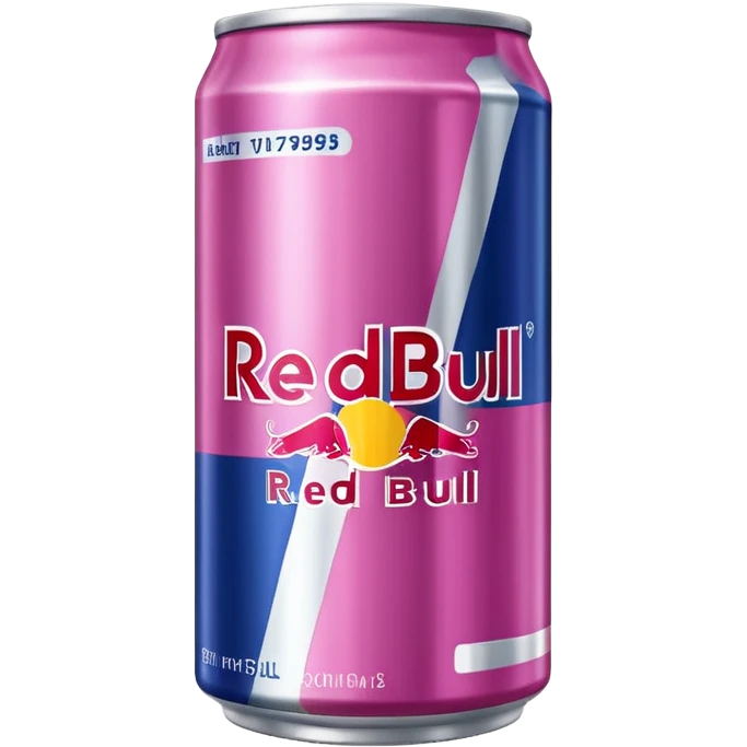 A perfect, aesthetic pink can of Redbull emoji