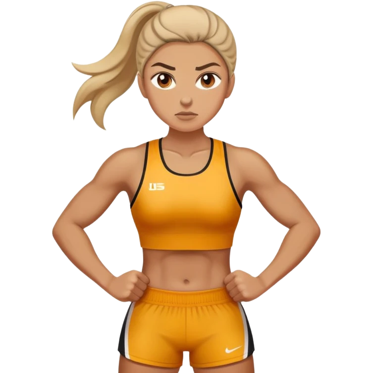 Female Athlete going through adversity  emoji
