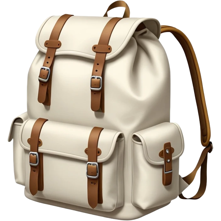 white camping backpack emoji