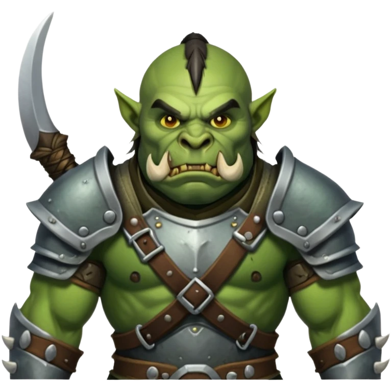 orc warrior with tusks and armor emoji