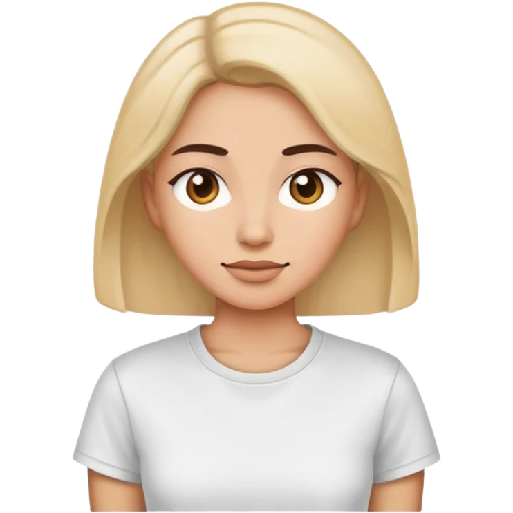 woman wearing a t-shirt emoji