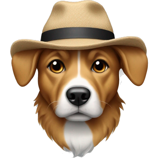 Dog with hat emoji