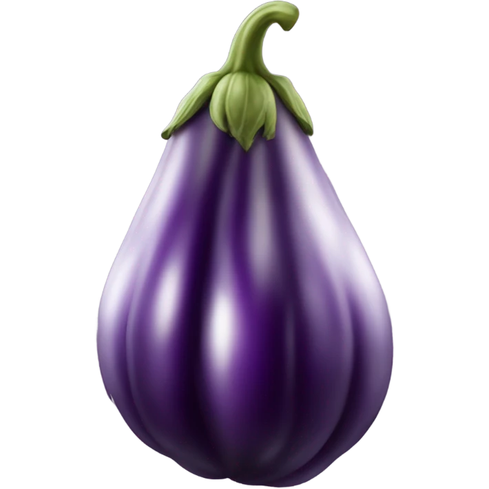 A huge veiny eggplant covered in milk emoji