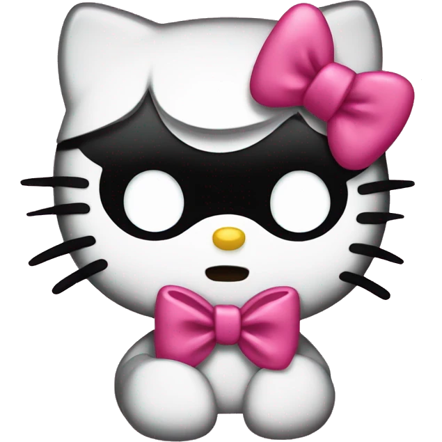 hello kitty with a bow emoji