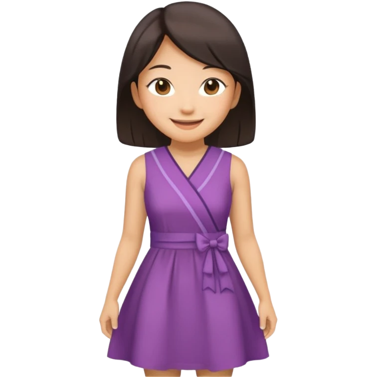 Asian women from japan wearing a dress emoji