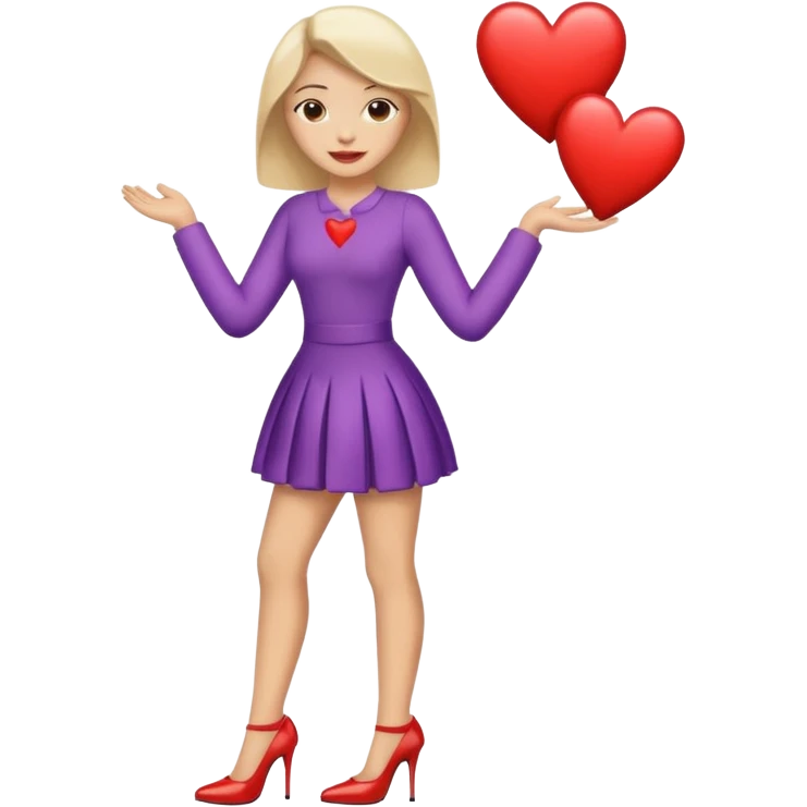 😗+🤌+👠+❤️ emoji