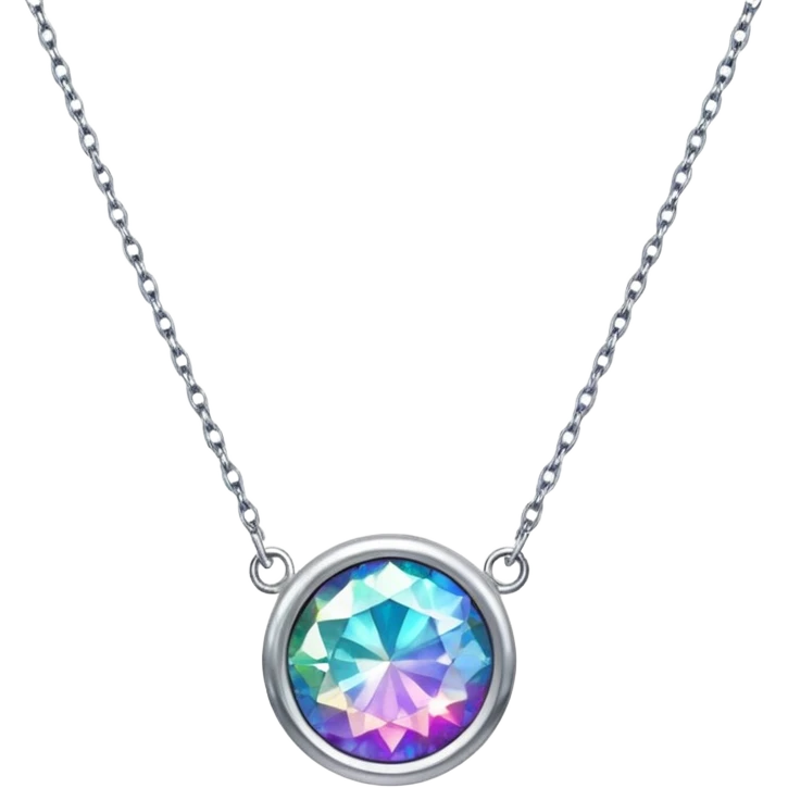 Glitter necklace emoji