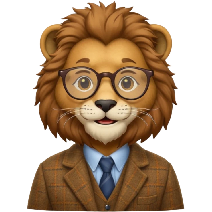 Professor lion emoji