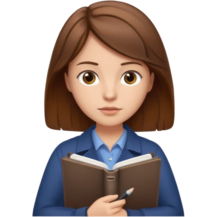 writer with notebook emoji
