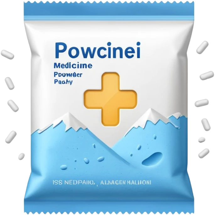 powdered medicine packet emoji
