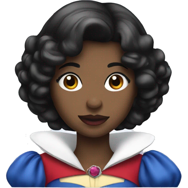 Snow White but black emoji