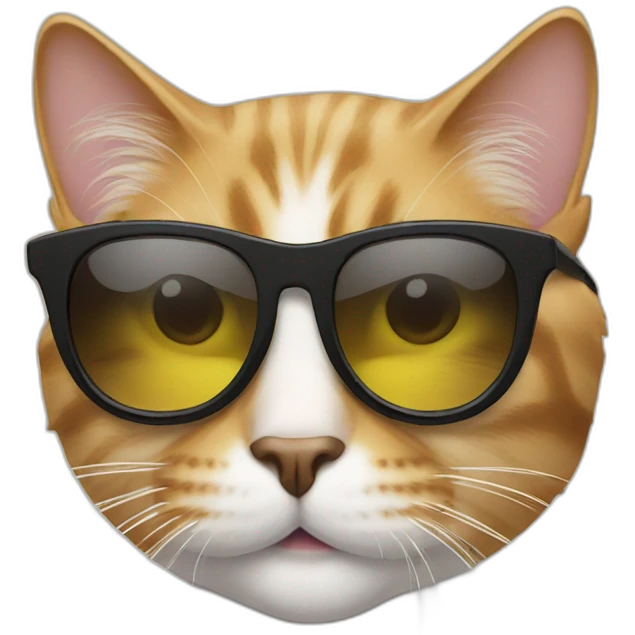 Cat with sunglasses emoji