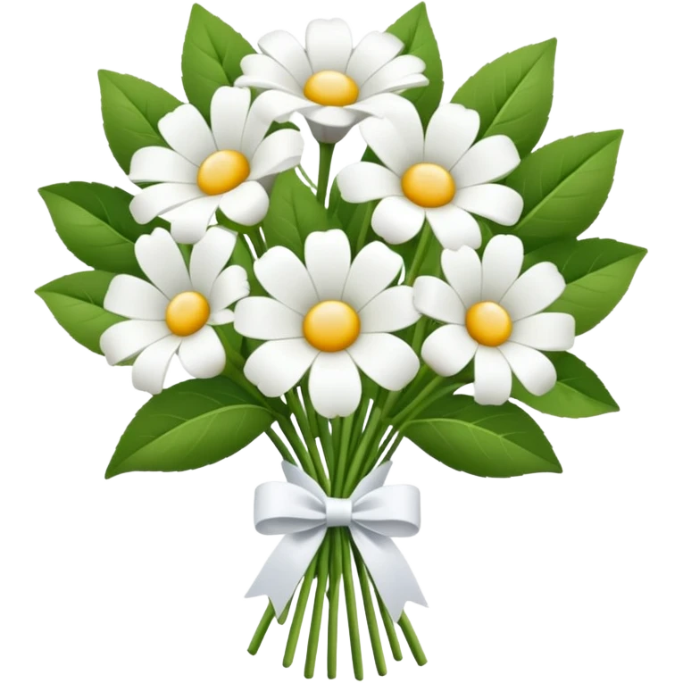 white flower Bouquet emoji