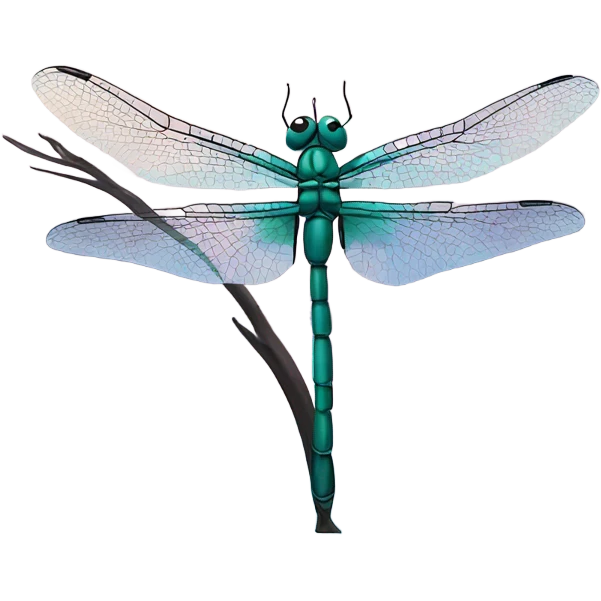 Dragonfly over a lake emoji