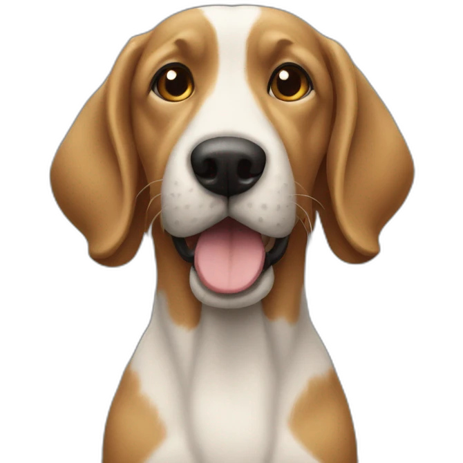 Chat mélange avec un chien emoji