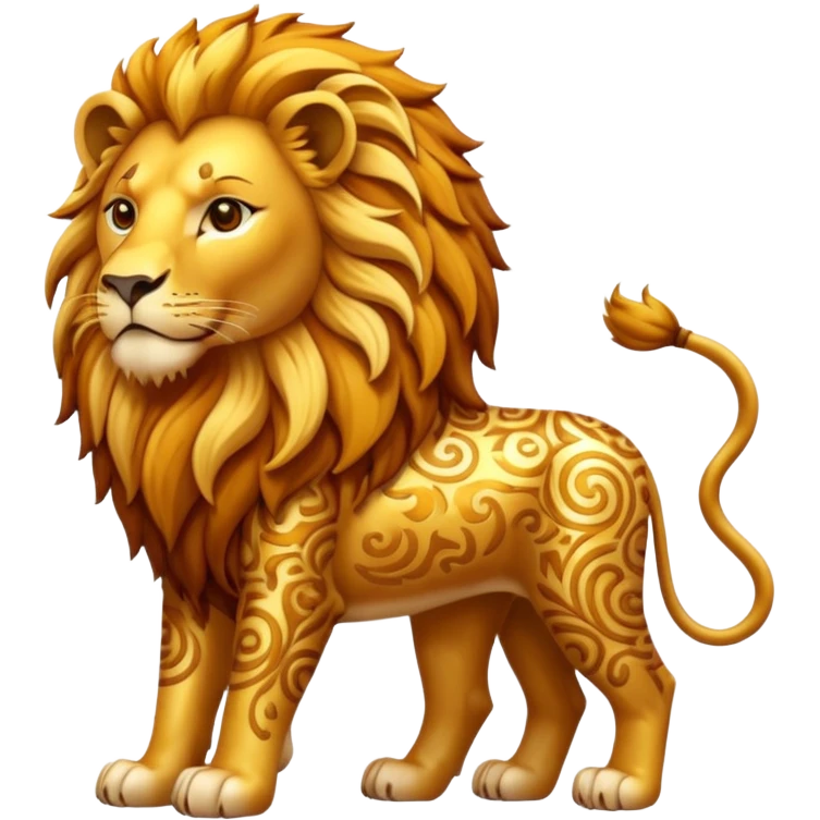 Iran with sun and lion emoji
