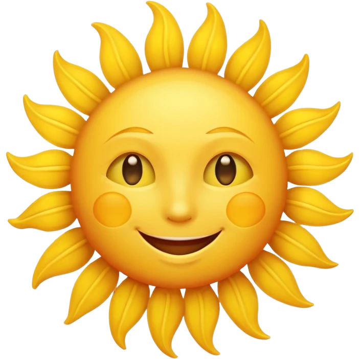 smiling sun emoji emoji