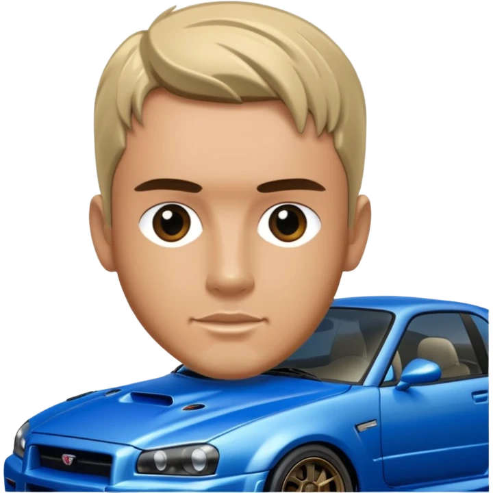 Brian o Connor com GTR R34 emoji