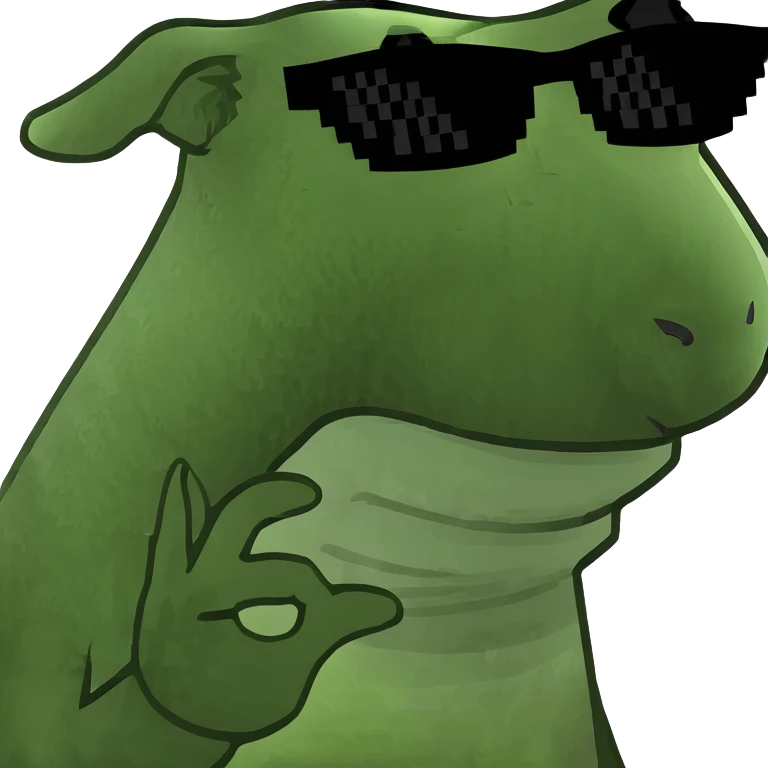 Dog with sunglasses emoji