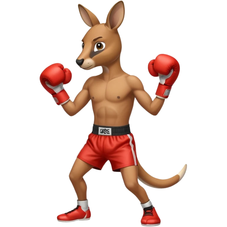 Kangaroo boxer emoji