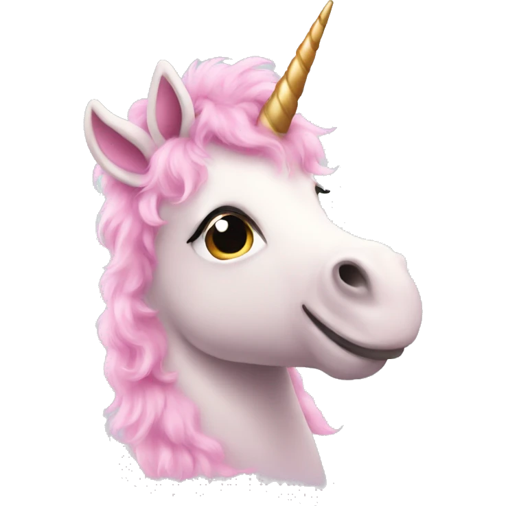 pink fluffy unicorn emoji