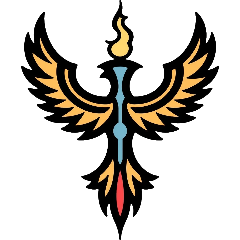 Faravahar Persian symbol, ancient Zoroastrian winged symbol emoji