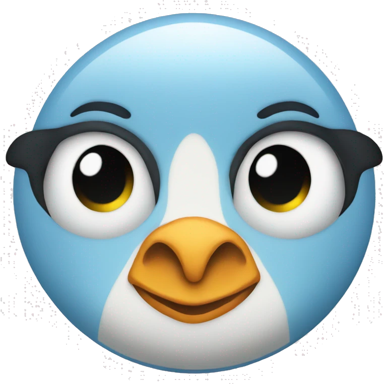 light blue pinguin emoji