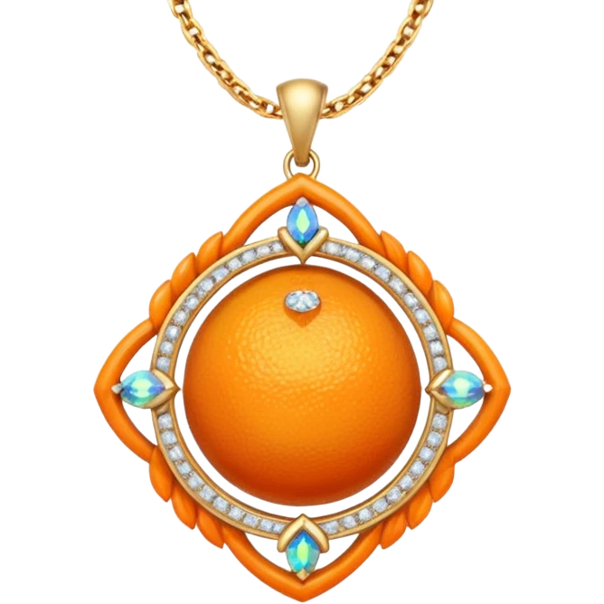 fantasy-magic-orange-necklace-diamonds emoji
