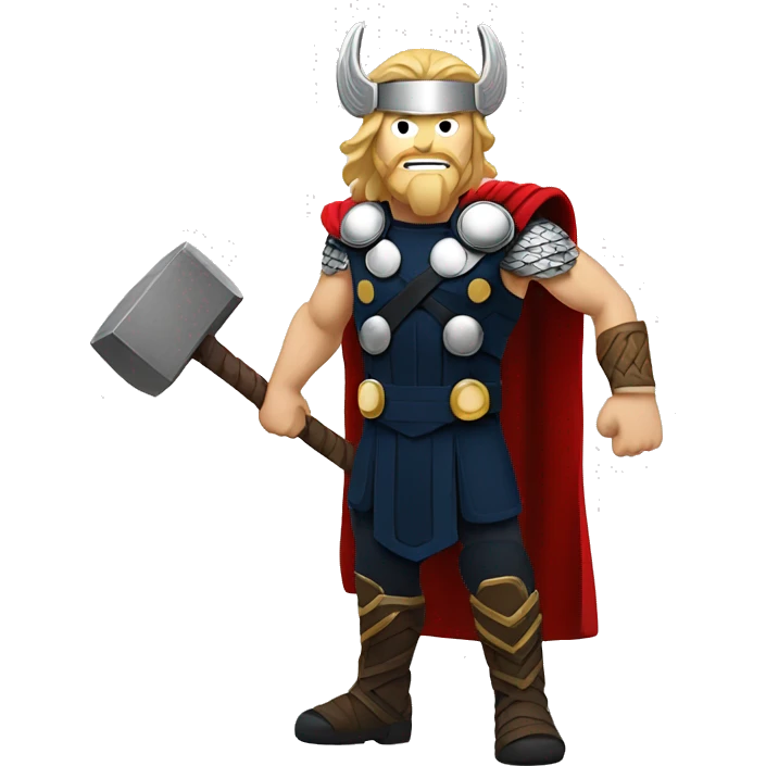 Thor, Hammer, standing emoji