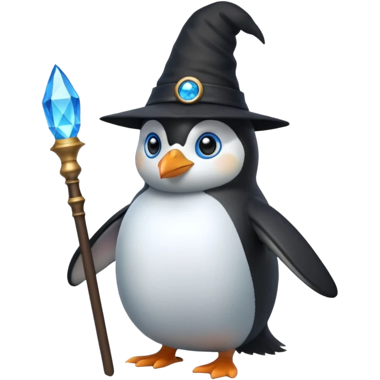 Penguin Wizard emoji