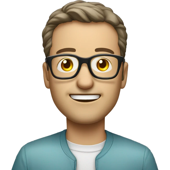 Person die eine paar wichtige Fragen stellt mit Brille emoji