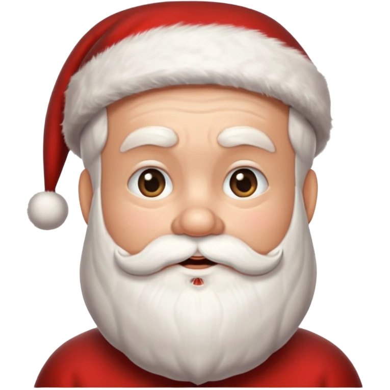 santa clause without beard  emoji