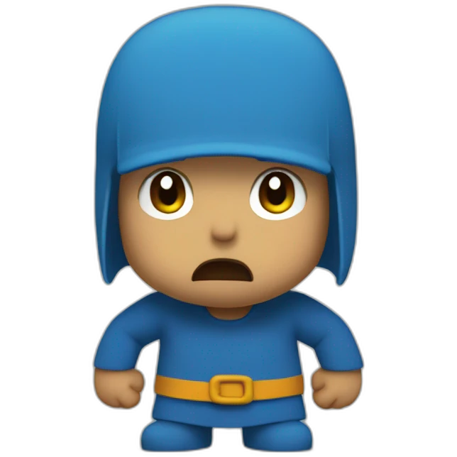 Pocoyo Angry emoji