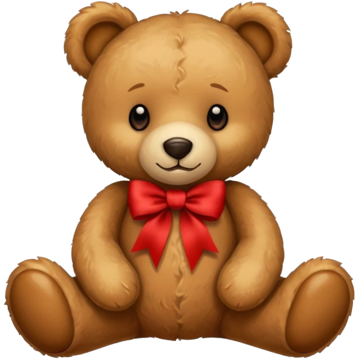 teddy bear with red ribbon emoji