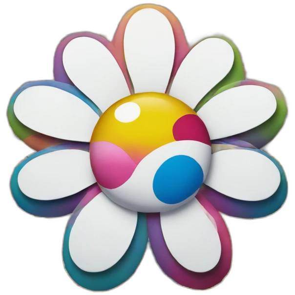 takashi murakami flower emoji